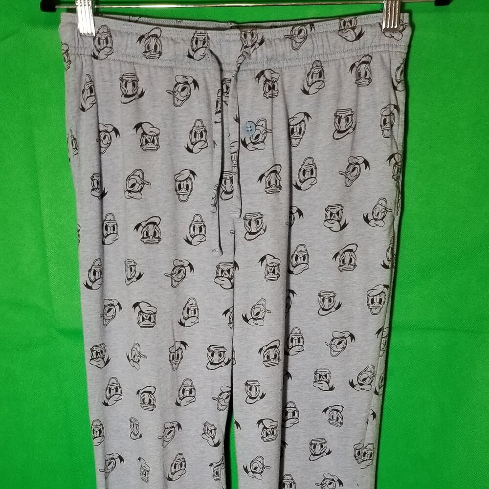Disney Parks Donald Duck Pajama Pant Women Large Softy Comfy‎ Leisure